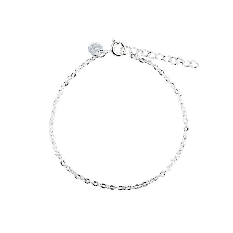 Aqua Dulce Fancy armbånd i justerbart sterlingsølv 17–20 cm – elegant og tidløst.