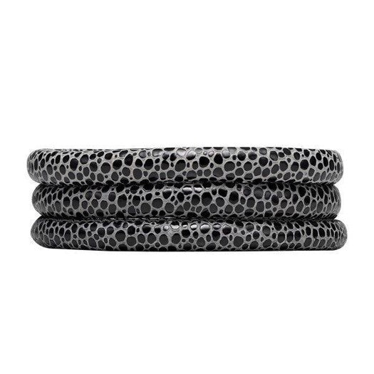 Christina Jewelry & Watches læderarmbånd i STONE BLACK, 30 cm