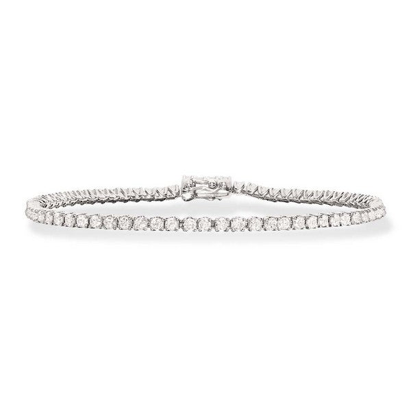 Dazzling tennisarmbånd i 14 kt hvidguld fra Scrouples med 1,90 ct W/SI diamanter