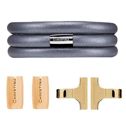 Christina Collect startsæt i forgyldt gunmetal 16 mm