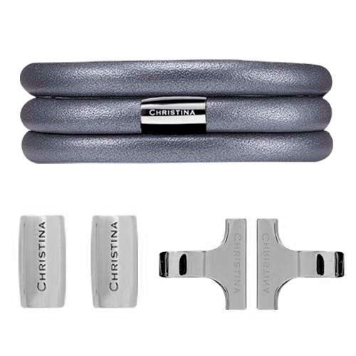 Christina Collect startersæt i stål og gunmetal 16 mm