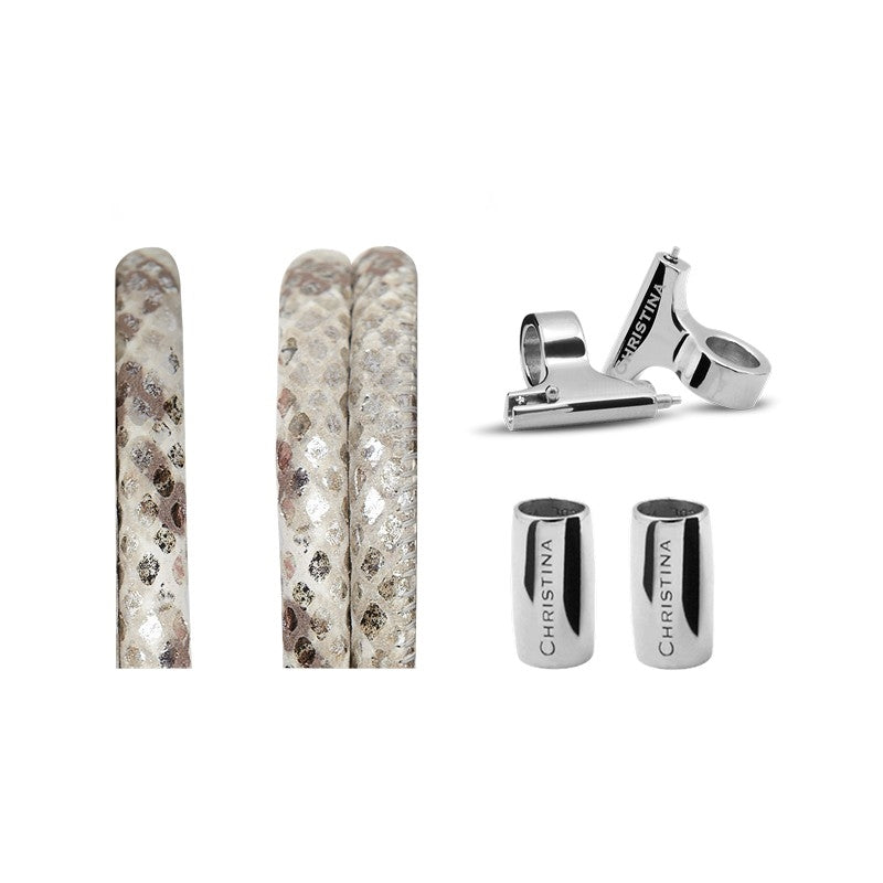 Christina Collect startersæt i stål, 18 mm – blå