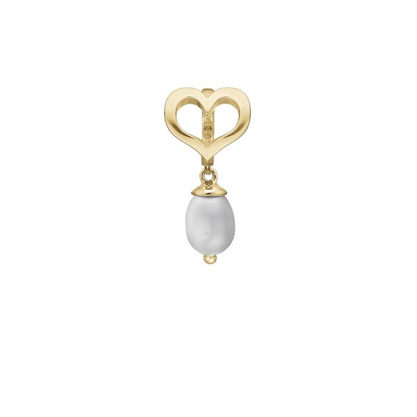 True pearl charm i forgyldt sølv fra Christina Jewelry & Watches
