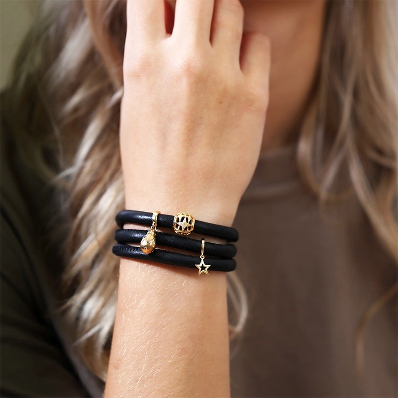 Stjerne charm i forgyldt sølv fra Christina Jewelry & Watches