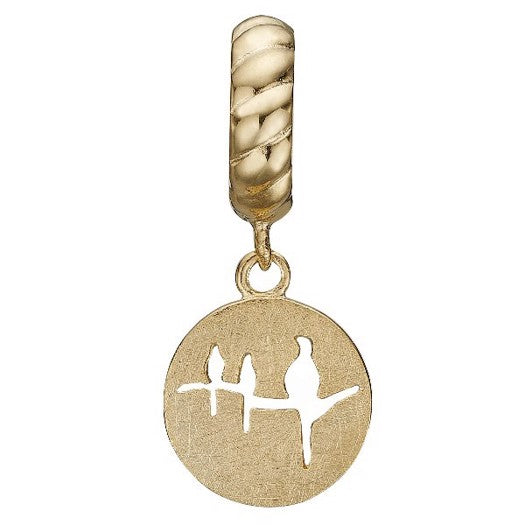 CARE charm i forgyldt sølv fra Christina Jewelry & Watches