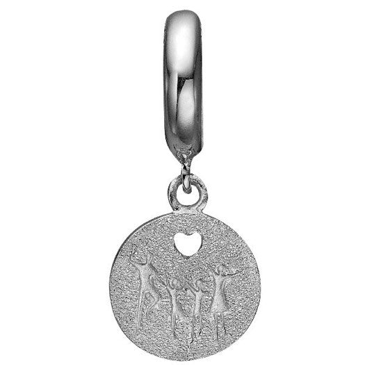 HAPPY FAMILY sølvcharm til læderarmbånd fra Christina Jewelry & Watches