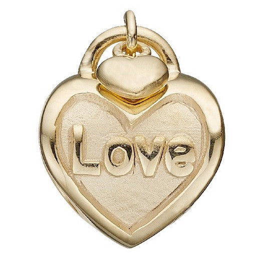 LOVE LOCK charm i forgyldt sølv fra Christina Jewelry & Watches