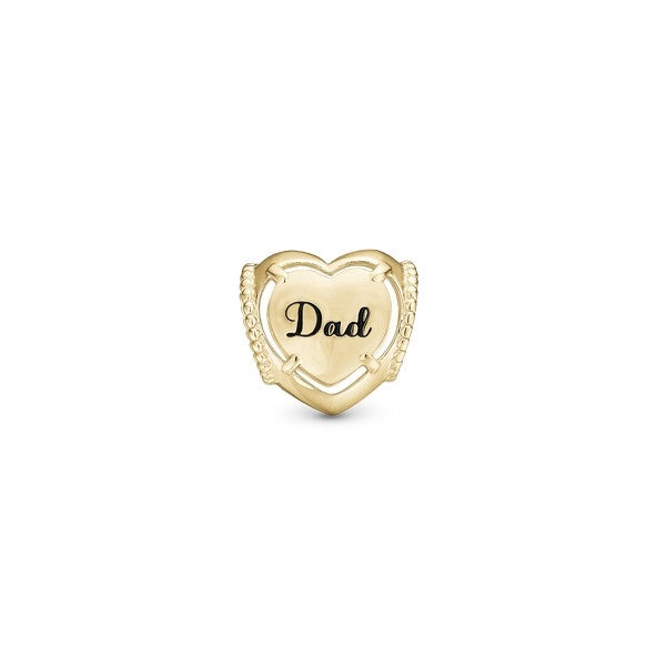 Dad charm i forgyldt sølv fra Christina Jewelry & Watches