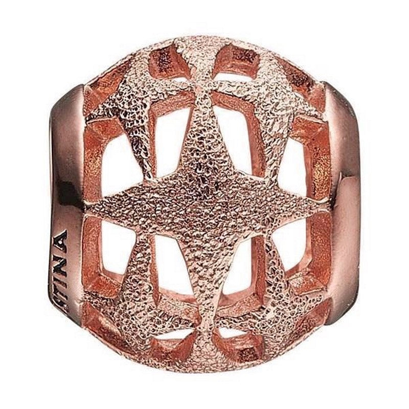 My Sparkling Star charm i rosaforgyldt sølv fra Christina Jewelry & Watches