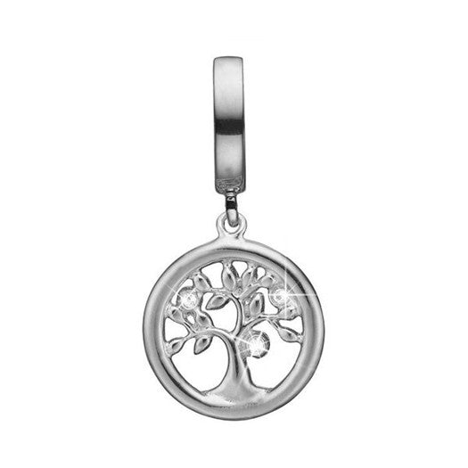 TREE OF LIFE sølv charm med zirkonia fra Christina Jewelry & Watches