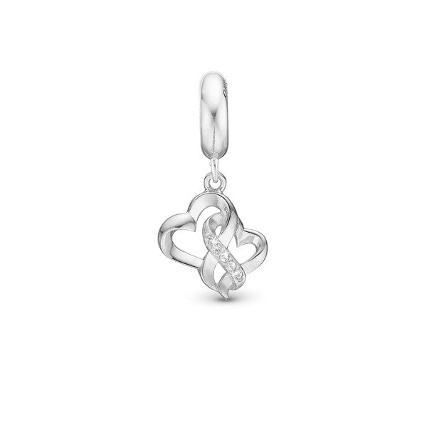Mother Child True Love sølvcharm med zirkonia fra Christina Jewelry & Watches