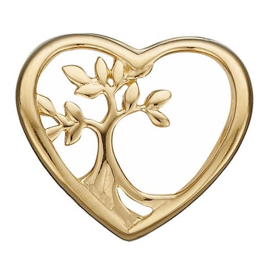 Roots of a tree charm i forgyldt sølv til læderarmbånd fra Christina Jewelry & Watches