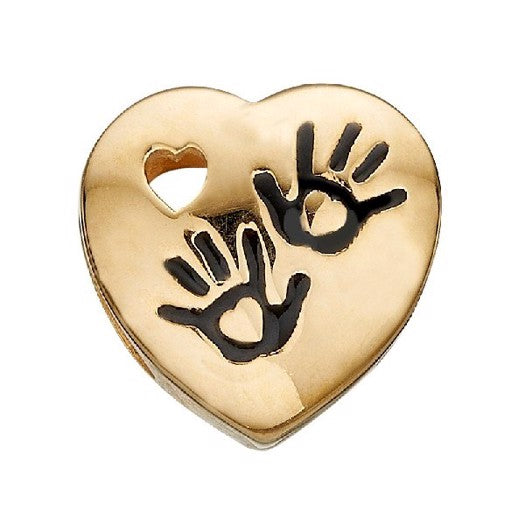 MEMORIES charm i forgyldt sølv til læderarmbånd fra Christina Jewelry & Watches