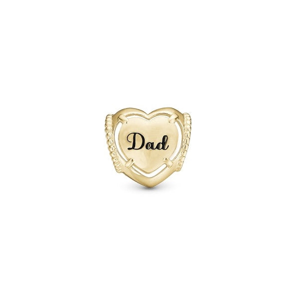 DAD charm i forgyldt sølv fra Christina Jewelry & Watches