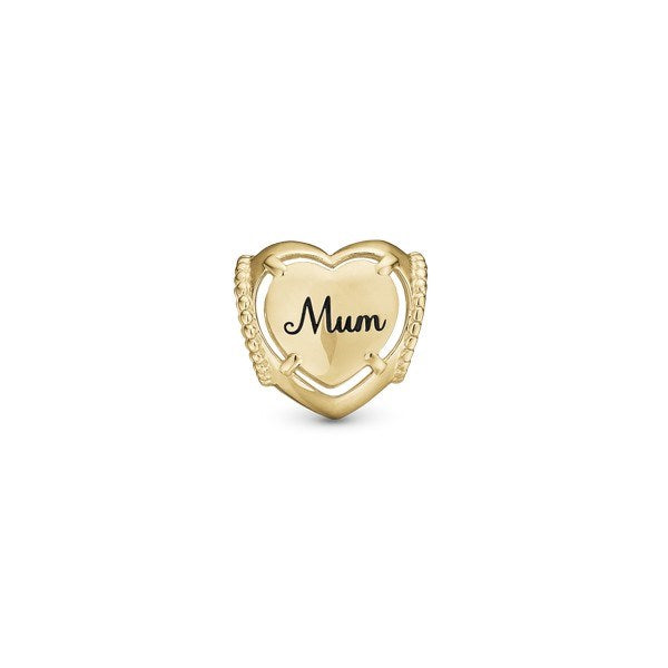 MUM charm i forgyldt sølv fra Christina Jewelry & Watches