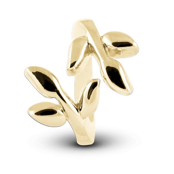 Laurel Leaf charm i 18 karat forgyldt sølv fra Christina Jewelry & Watches