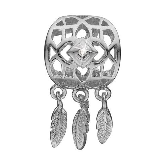 Dream Catcher charm i sterlingsølv med zirkonia fra Christina Jewelry & Watches