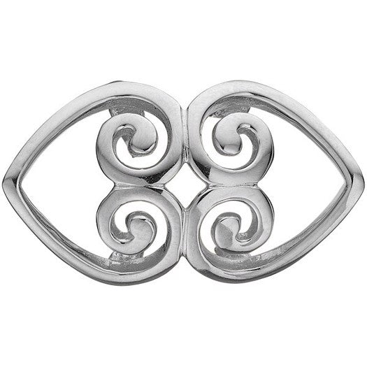 MOTHER EARTH charm i sterlingsølv fra Christina Jewelry & Watches – sølv charm med indviklet, organisk design.