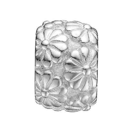 Marguerites With Love sølvcharm med topaser fra Christina Jewelry & Watches i sterlingsølv med blomstermotiv.