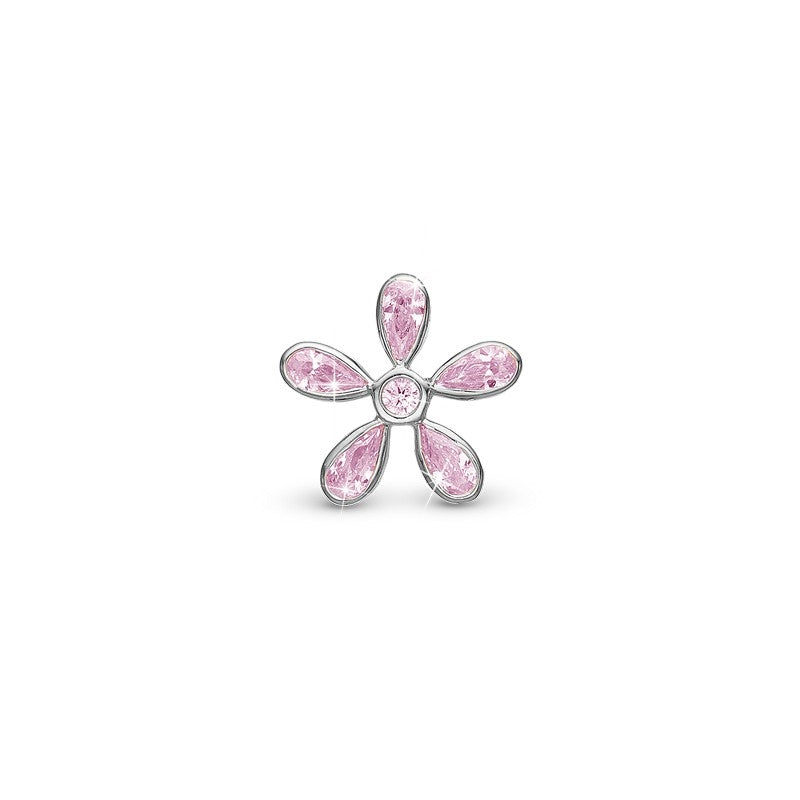 Magic Flower sølvcharm med pink zirkonia fra Christina Jewelry & Watches