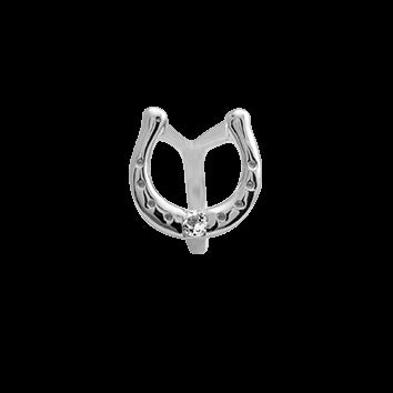 Lucky Topaz charm i rhodineret sølv med zirkonia – Christina Jewelry & Watches