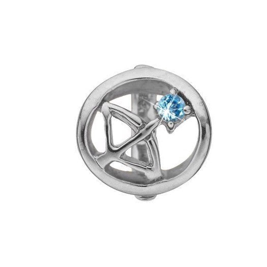 Skytten stjernetegns charm i sølv med topas fra Christina Jewelry & Watches