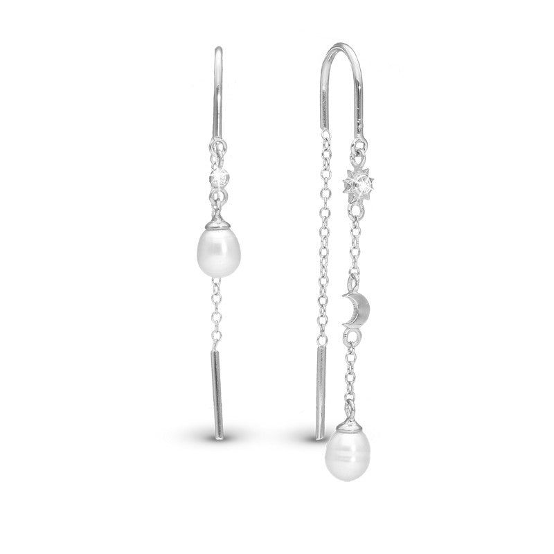 Day & Night kædeøreringe i sølv fra Christina Jewelry & Watches