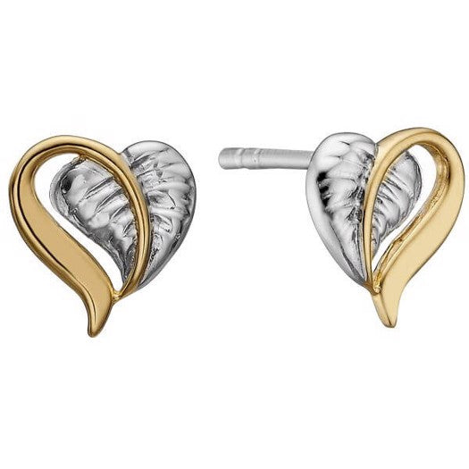 LEAF OF LOVE ørestikker i forgyldt sølv fra Christina Jewelry & Watches