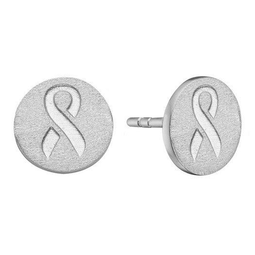 Christina sølvøreringe med sløjfer 9 mm fra Christina Jewelry & Watches i sølv – runde plader med symbolsk design.