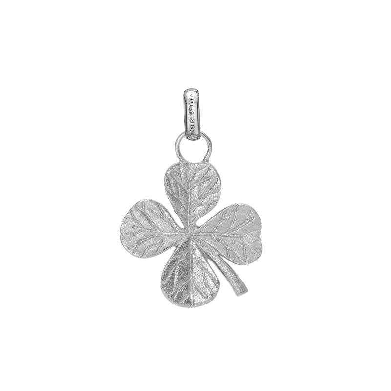 Big Four Leaf Clover vedhæng i sølv fra Christina Jewelry & Watches