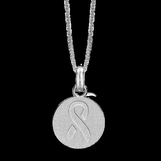 Christina Collect HOPE vedhæng fra Christina Jewelry & Watches i sølv med rund form, sløjfe-detalje og hope gravering, 14 mm.