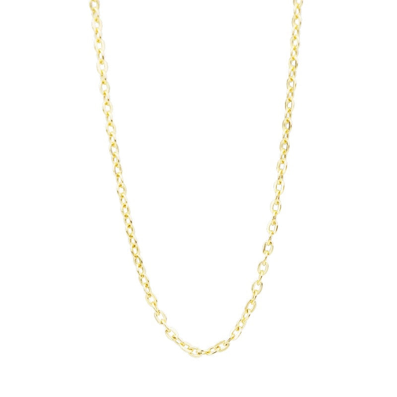 Christina Jewelry & Watches halskæde i forgyldt sterlingsølv med anker rund design.