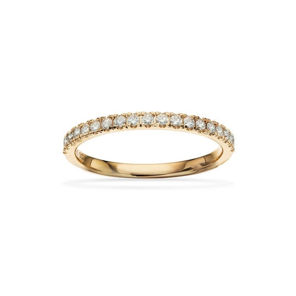 Dazzling alliancering i 14 karat guld med 0,24 ct diamanter fra Scrouples
