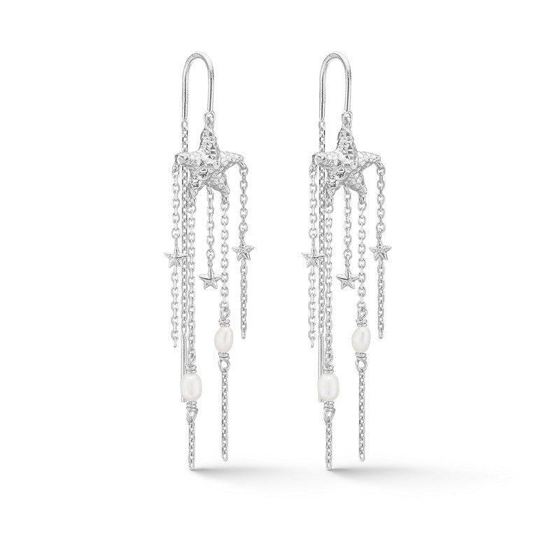 Starfish Lustre perleøreringe i 14 kt forgyldt sterlingsølv med ferskvandsperler fra Studio Z.