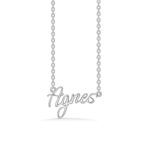 Mads Z navnehalskæde i sølv 40-45 cm