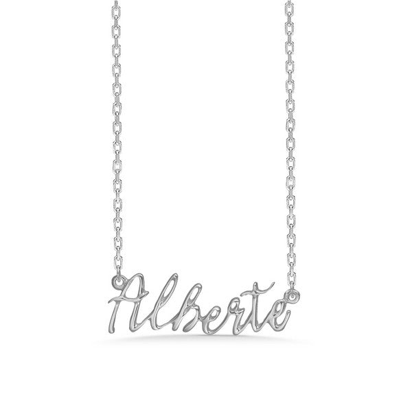 Mads Z navnehalskæde i sølv 40-45 cm