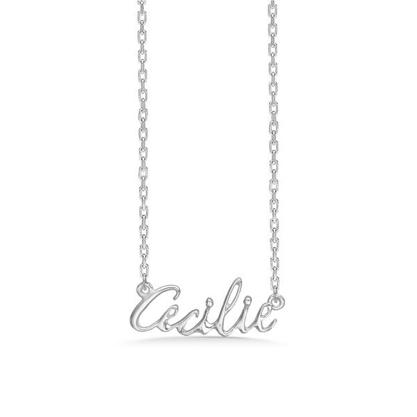 Mads Z navnehalskæde i sølv 40-45 cm