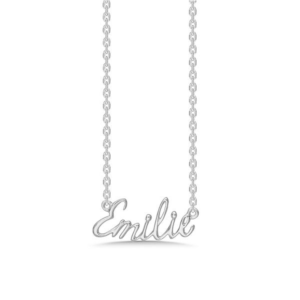 Mads Z navnehalskæde i sølv 40-45 cm