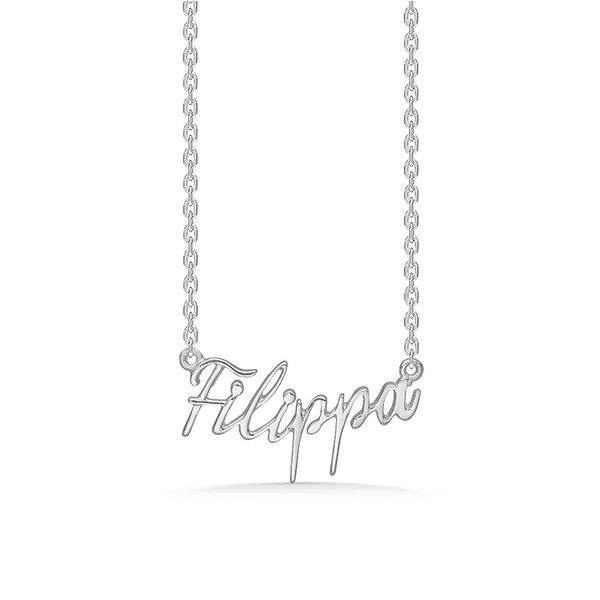 Mads Z navnehalskæde i sølv 40-45 cm