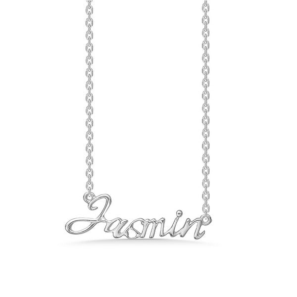 Mads Z navnehalskæde i sølv 40-45 cm