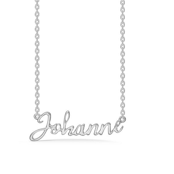 Mads Z navnehalskæde i sølv 40-45 cm