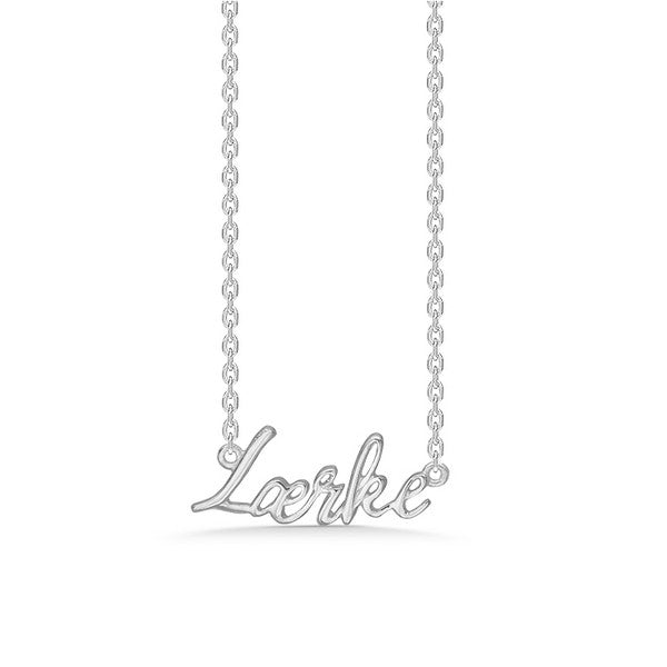 Mads Z navnehalskæde i sølv 40-45 cm