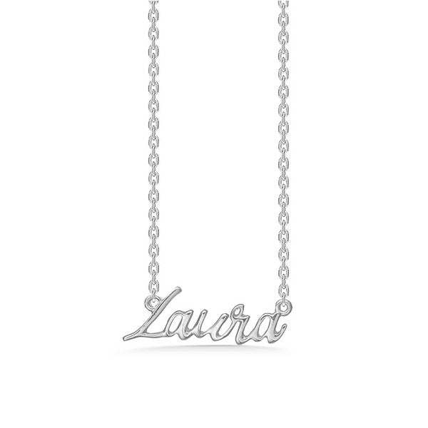 Mads Z navnehalskæde i sølv 40-45 cm