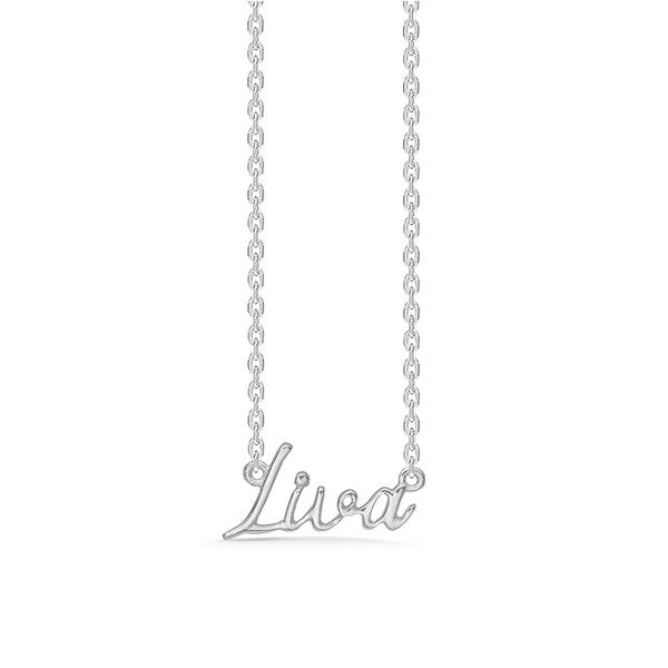 Mads Z navnehalskæde i sølv 40-45 cm
