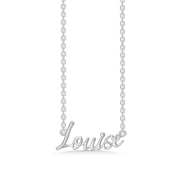 Mads Z navnehalskæde i sølv 40-45 cm