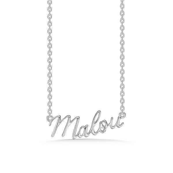 Mads Z navnehalskæde i sølv 40-45 cm