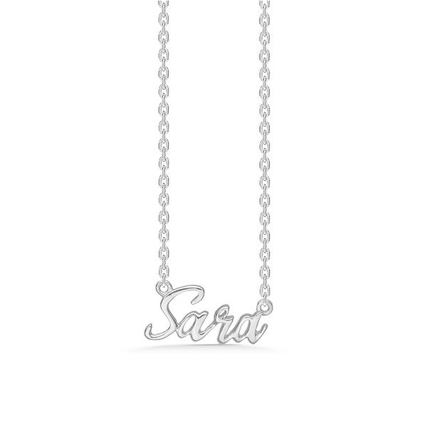 Mads Z navnehalskæde i sølv 40-45 cm