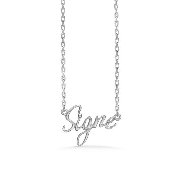 Mads Z navnehalskæde i sølv 40-45 cm