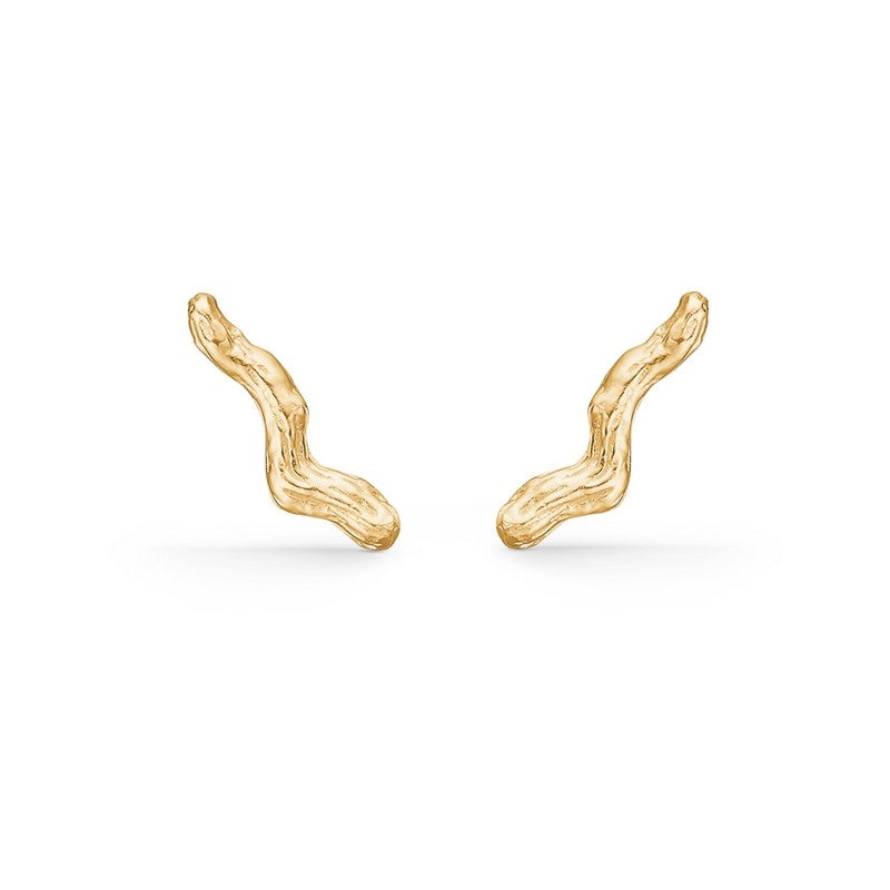 Tangled ørestikker fra Studio Z i 18 karat forgyldt sølv