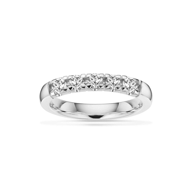 Grace alliancering fra Scrouples i 14 kt hvidguld med 0,35 ct wesselton/si diamanter.